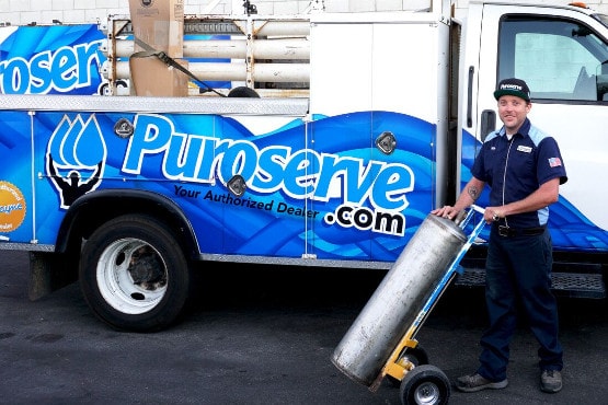 Puroserve water delivery rep